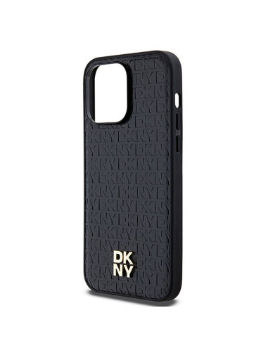 Coque pour IPHONE 14 Pro Max compatible avec MagSafe DKHMP14XPSHRPSK (DKNY HC MagSafe Pu Repeat Pattern W/Stack Logo) noir