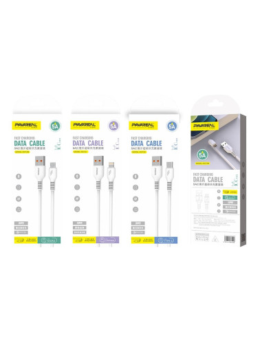 PAVAREAL Câble USB à Micro 5A PA-DC73M 1 m. blanc