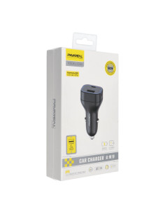 PAVAREAL chargeur de voiture Type C PD 20W + USB 5A PA-CC63 noir