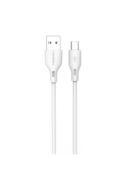 PAVAREAL Câble USB à Micro 6A PA-DC186M 1 m. blanc