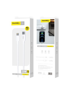 PAVAREAL câble Type C vers Lightning 8-pin 3A PA-X12 1 m. blanc 2