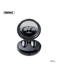 REMAX TWS-9 Écouteurs sans fil / bluetooth avec station d'accueil et miroir noir
