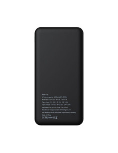 PURIDEA powerbank 10 000 mAh PD QC3.0 3A 20W Q6 noir 2