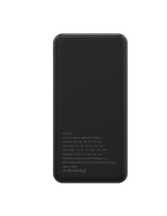 PURIDEA powerbank 20 000 mAh PD QC3.0 3A 20W Q7 noir 2