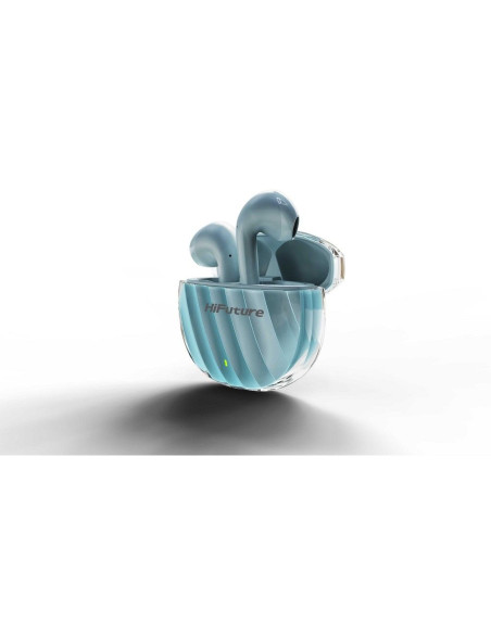 HiFuture FLYBUDS3 Écouteurs élégants sans fil (ENC) (IPX5) TWS bleu