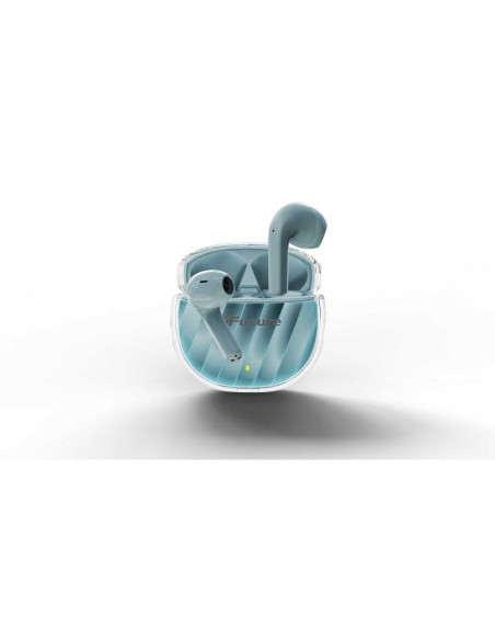 HiFuture FLYBUDS3 Écouteurs élégants sans fil (ENC) (IPX5) TWS bleu
