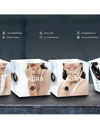 HiFuture AURA metal smartwatch avec appel (IP68) argent