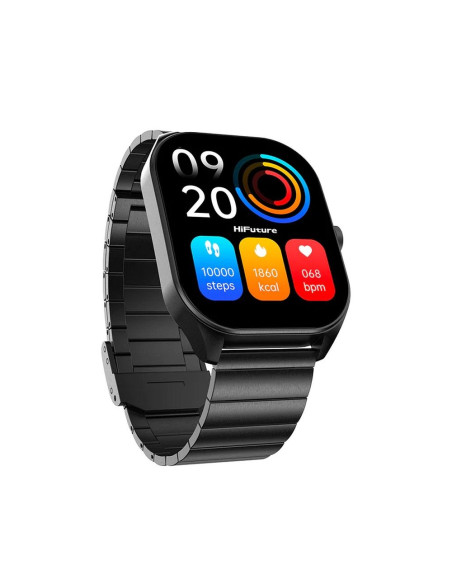 HiFuture APEX smartwatch en acier inoxydable avec appel (IP68) noir