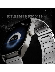 HiFuture APEX smartwatch en acier inoxydable avec appel (IP68) noir 2