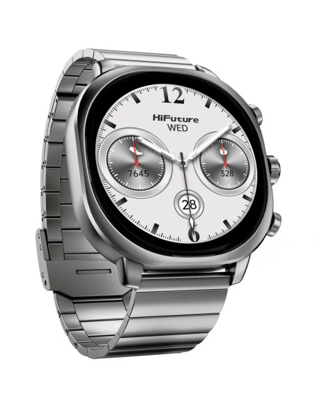 HiFuture AIX smartwatch en acier inoxydable avec intelligence artificielle (OLED) (CORNING GORILLA GLASS) argenté
