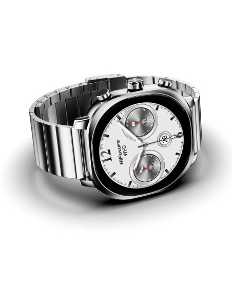 HiFuture AIX smartwatch en acier inoxydable avec intelligence artificielle (OLED) (CORNING GORILLA GLASS) argenté