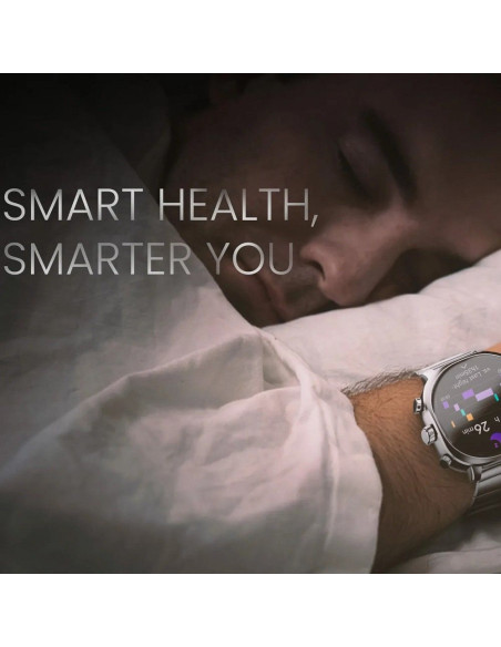 HiFuture AIX smartwatch en acier inoxydable avec intelligence artificielle (OLED) (CORNING GORILLA GLASS) argenté