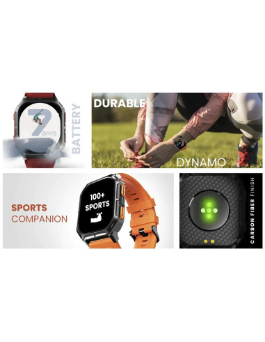HiFuture ULTRA3 smartwatch sportive avec appel (IP68) orange
