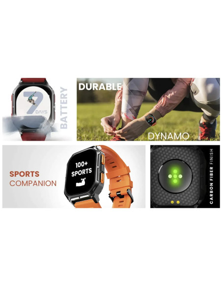 HiFuture ULTRA3 smartwatch sportive avec appel (IP68) orange