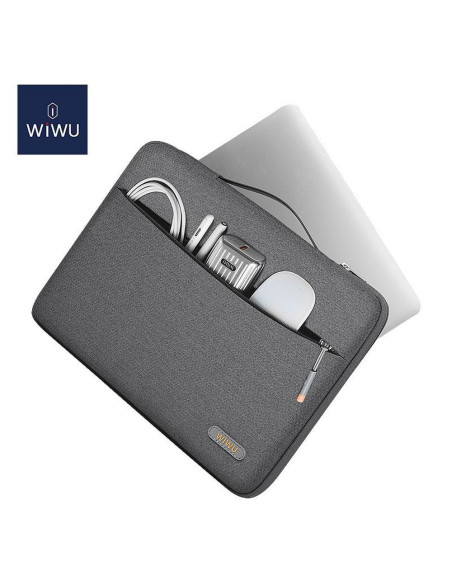 WiWU - Sacoche pour ordinateur portable 13.3" Pilot Sleeve résistante à l'eau - gris