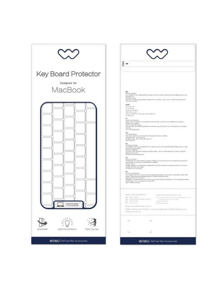 WiWU - Retina Keyboard Film for Macbook Air 13'' (2017/2018/2019/2021)