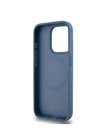 Coque pour IPHONE 15 Pro compatible avec MagSafe DKHMP15LPSHRPSB (DKNY HC MagSafe Pu Repeat Pattern W/Stack Logo) bleu