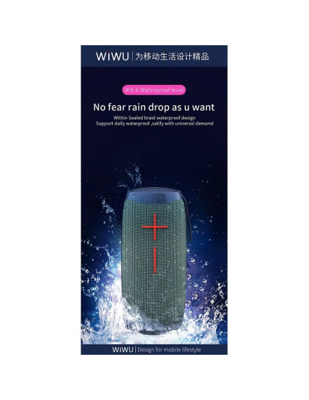 WiWU - Enceinte sans fil Thunder P40 LED Light