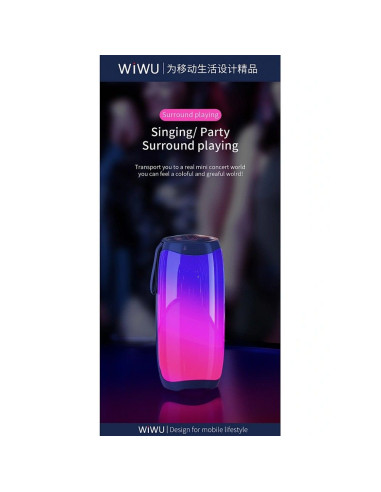 WiWU - Enceinte sans fil Thunder P40 LED Light
