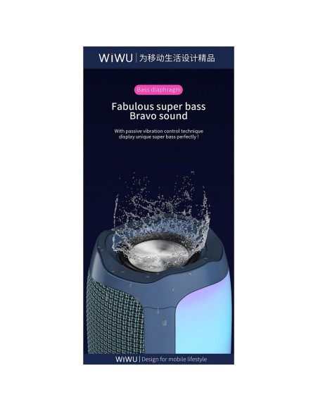 WiWU - Enceinte sans fil Thunder P40 LED Light