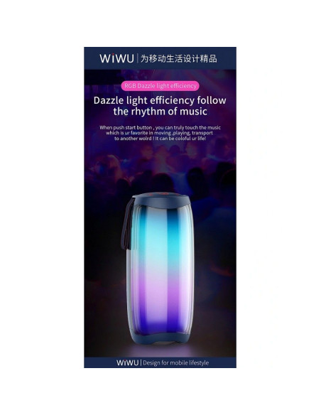 WiWU - Enceinte sans fil Thunder P40 LED Light