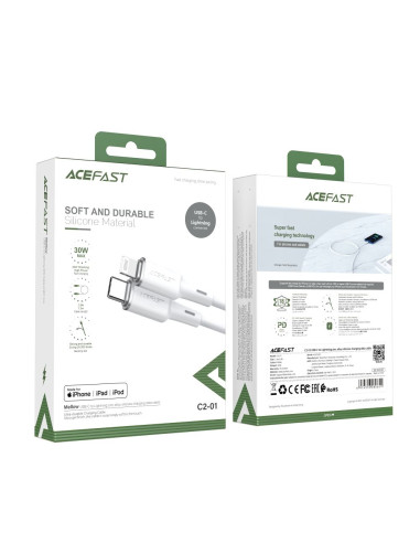 ACEFAST Câble Type C vers Lightning MFi 3A PD 30W C2-01 1,2 m noir
