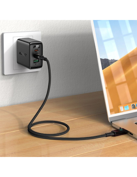ACEFAST Câble Type C vers Lightning MFi 3A PD 30W C6-01 1,2 m noir