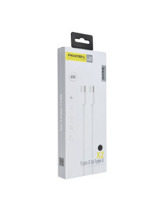 Câble PAVAREAL Type C vers Type C PD 65W PA-X2 1 m. noir