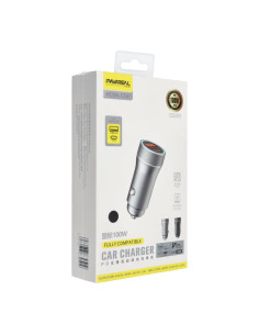 PAVAREAL chargeur de voiture Type C PD 20W + USB 3A PA-CC67 noir [EOL].