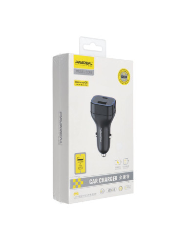 PAVAREAL chargeur de voiture Type C PD 20W + USB 5A PA-CC63 blanc