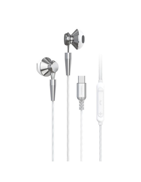 Écouteur PAVAREAL avec microphone Type C PA-M10C blanc [DAC].