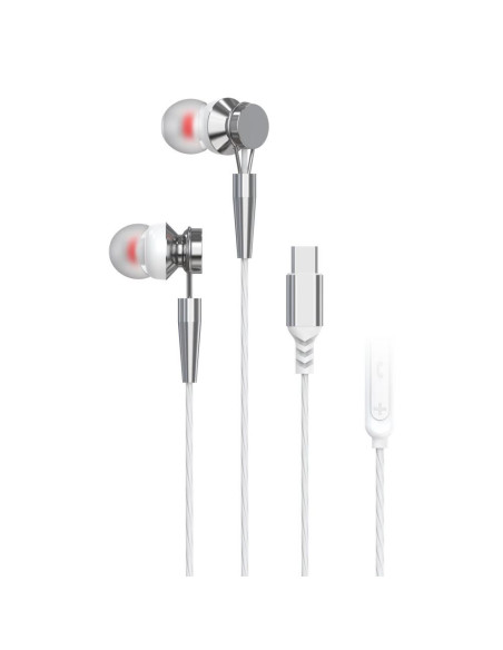 Écouteur PAVAREAL avec microphone Type C PA-M10C-R blanc [DAC].