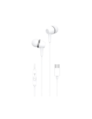 Écouteur PAVAREAL avec microphone Type C PA-M12 blanc [DAC].