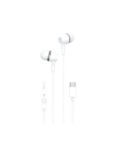 Écouteur PAVAREAL avec microphone Type C PA-M12 blanc [DAC].