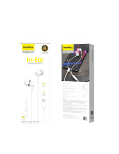 Écouteur PAVAREAL avec microphone Type C PA-M12 blanc [DAC]. 2