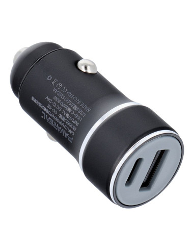 PAVAREAL chargeur de voiture USB A + Type C PD 30W PA-CC53 noir