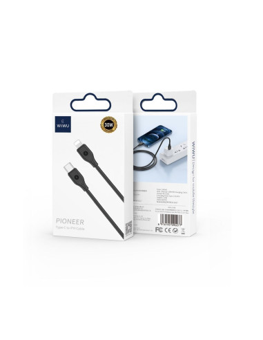 WiWU - Pioneer Wi-C002 Câble USB C vers Lightning série 30W - noir