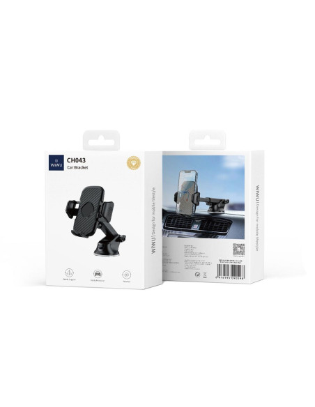 WiWU - Support voiture CH043 avec ventouse pour pare-brise