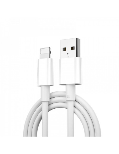 WiWU - Classic series USB cable Wi-C006 USB A vers Lightning 2.4A - blanc