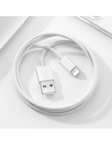 WiWU - Classic series USB cable Wi-C006 USB A vers Lightning 2.4A - blanc