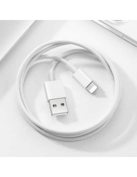 WiWU - Classic series USB cable Wi-C006 USB A vers Lightning 2.4A - blanc