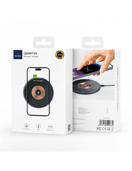 WiWU - Chargement sans fil 15W pour téléphones compatibles avec MagSafe Wi-W013