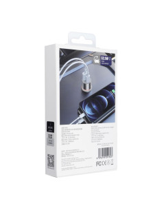 WiWU - Mars Series Wi-QC022 52.5W PD+QC 1xUSB C + 1xUSB A chargeur de voiture - blanc 2