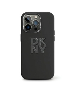 Coque DKNY pour IPHONE 15 DKHCP15SSMCBSK (DKNY HC Silicone W/Stack Metal Logo) noir