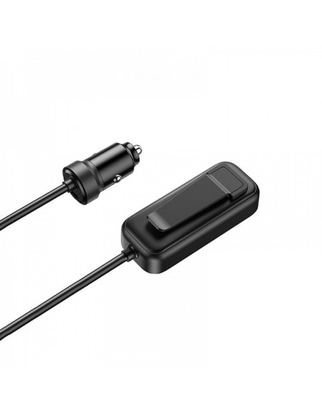 WiWU - Chargeur de voiture multiport avec câble d'extension Wi-QC015 120W PD+QC 2xUSB A + 2xUSB C