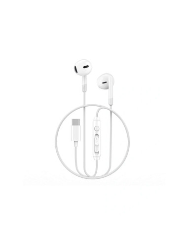 WiWU - EB314 Écouteurs stéréo en ligne USB C (DAC) - blanc