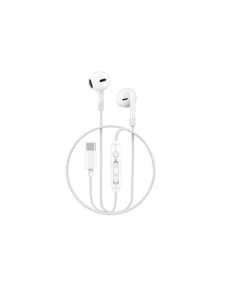 WiWU - EB314 Écouteurs stéréo en ligne USB C (DAC) - blanc