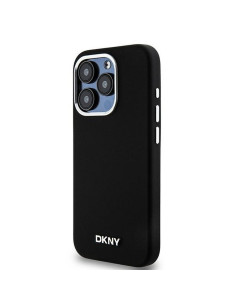 Coque DKNY pour IPHONE 14 Pro compatible avec MagSafe DKHMP14LSMCHLK (DKNY HC MagSafe Silicone W/Horizontal Metal Logo) noir 2
