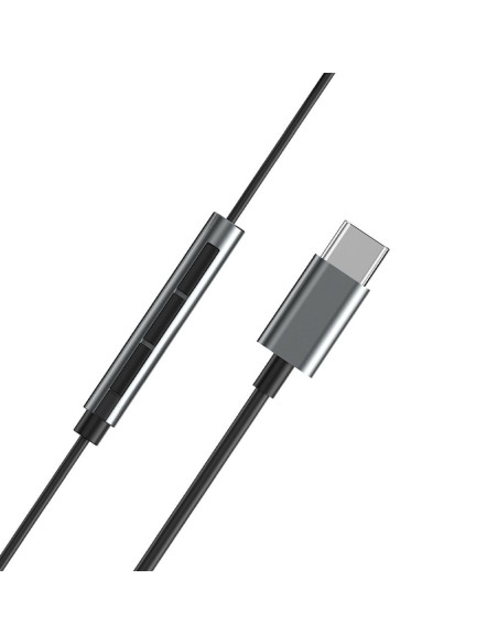 WiWU - EB315 Écouteurs stéréo en ligne USB C (DAC) - gris