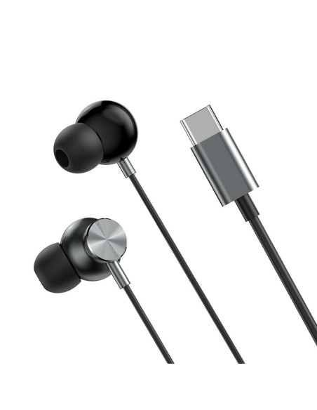 WiWU - EB315 Écouteurs stéréo en ligne USB C (DAC) - gris